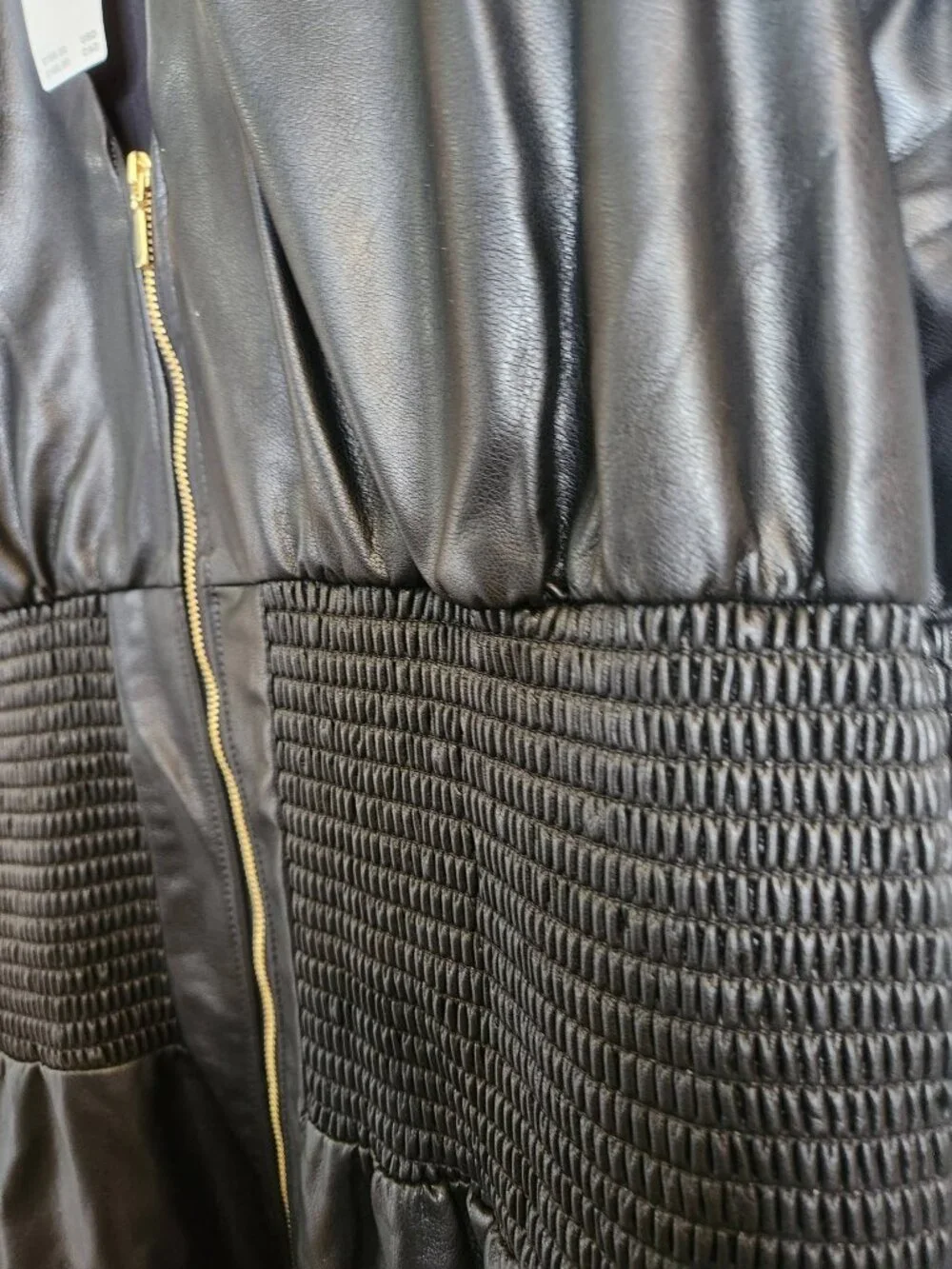 Anthropologie Tommie Dress 2XL Faux Leather Black Plus Size - Picture 12 of 12